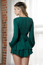 Load image into Gallery viewer, Long Sleeve Tiered Mini Romper
