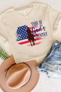 THIS IS GODS COUNTRY UNISEX SHORT SLEEVE